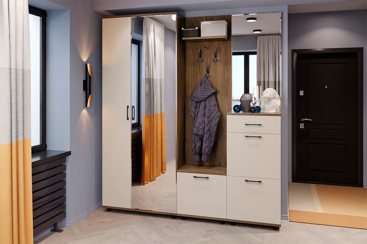 Тумба ТБ-5003-ГТ-КМ (Гикори Джексон Темный/Кашемир Матовый) — Мебель-центр Озерцо