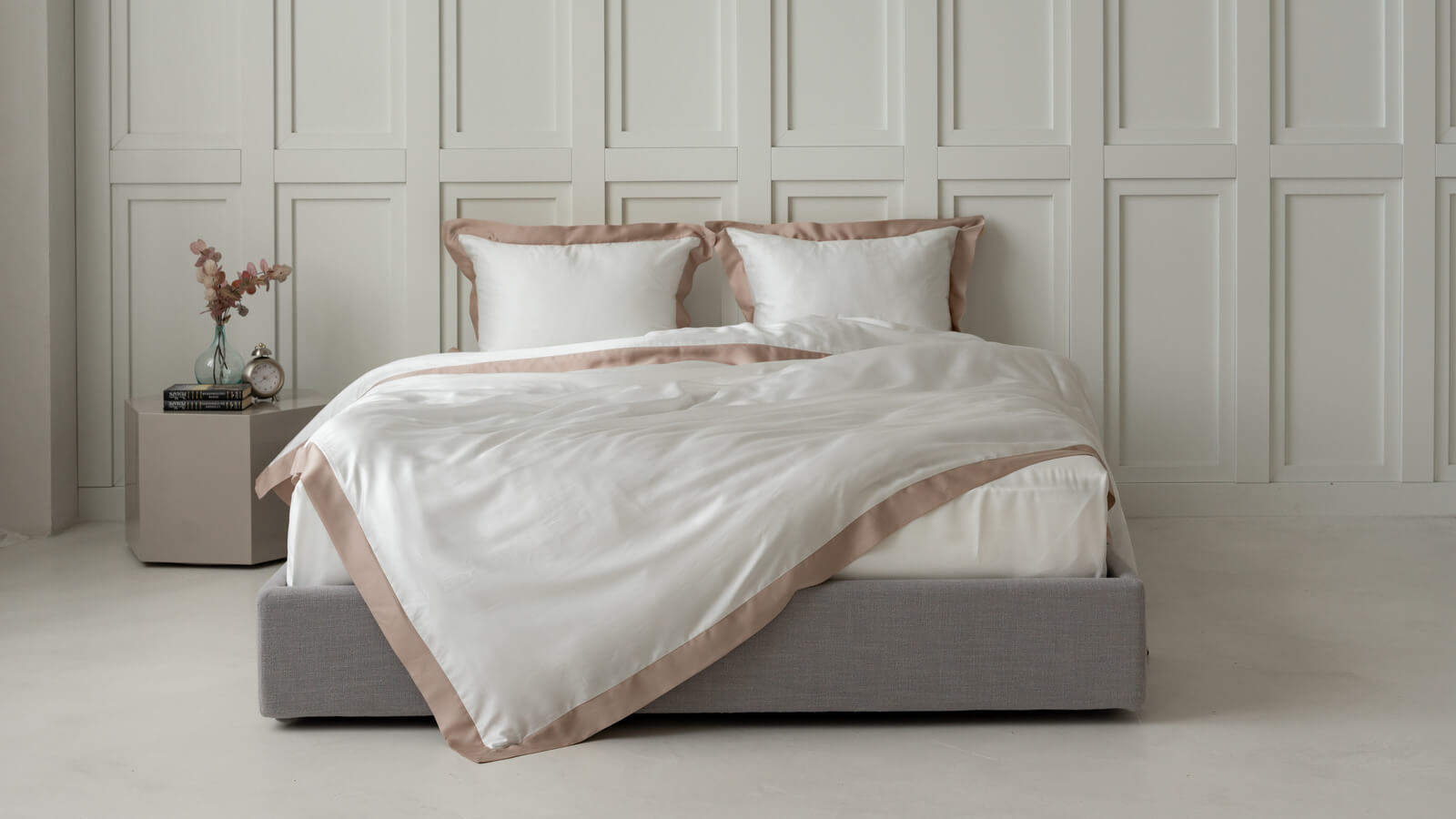 Постельное белье Exclusive Five Stars White Cream 200x220 в мебель-центре Озерцо