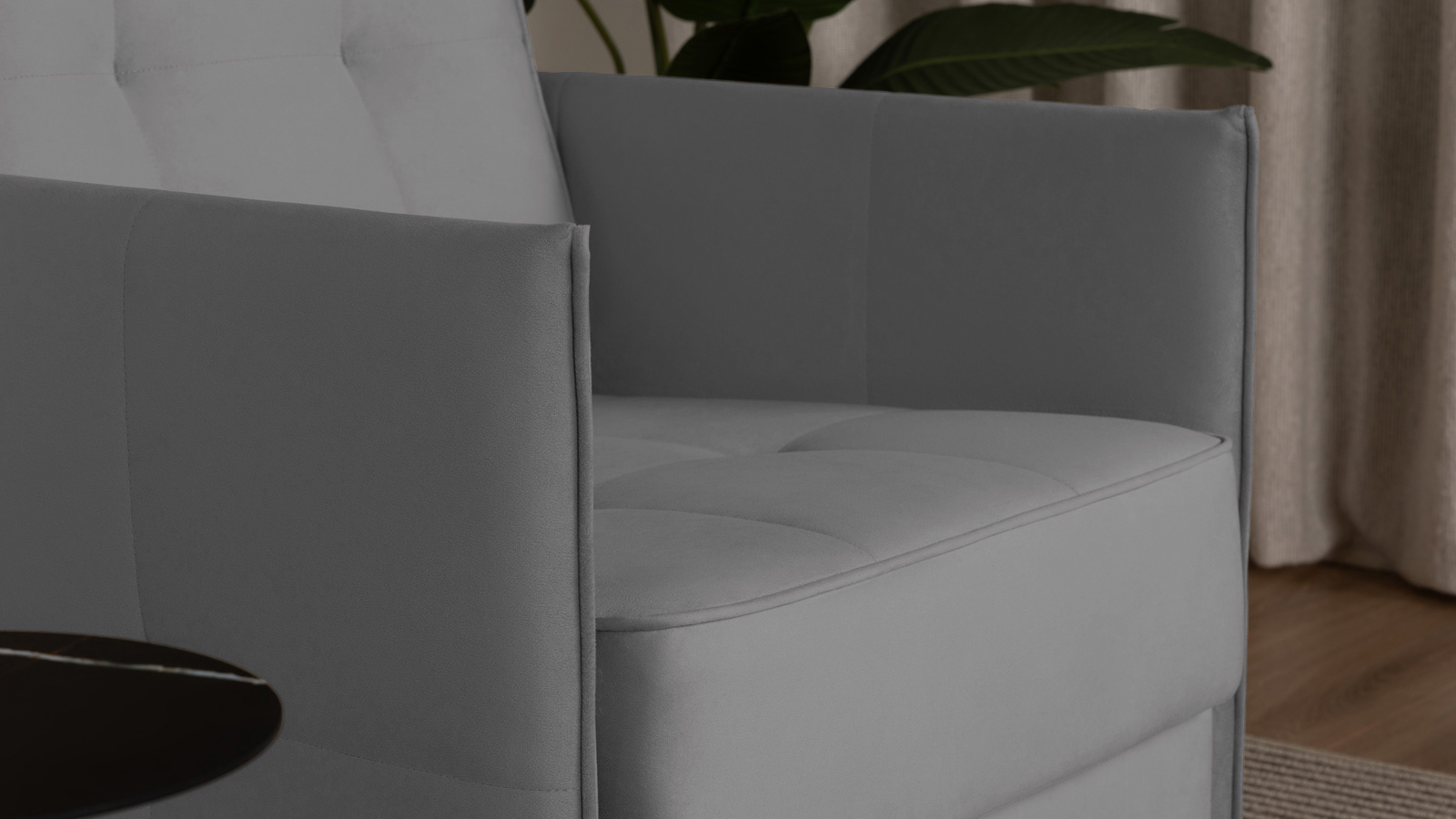 Кресло Amani Pro, Тк. Sky Velvet 08 (подлокотник: 5 см) 73.5x89 — купить в Озерце