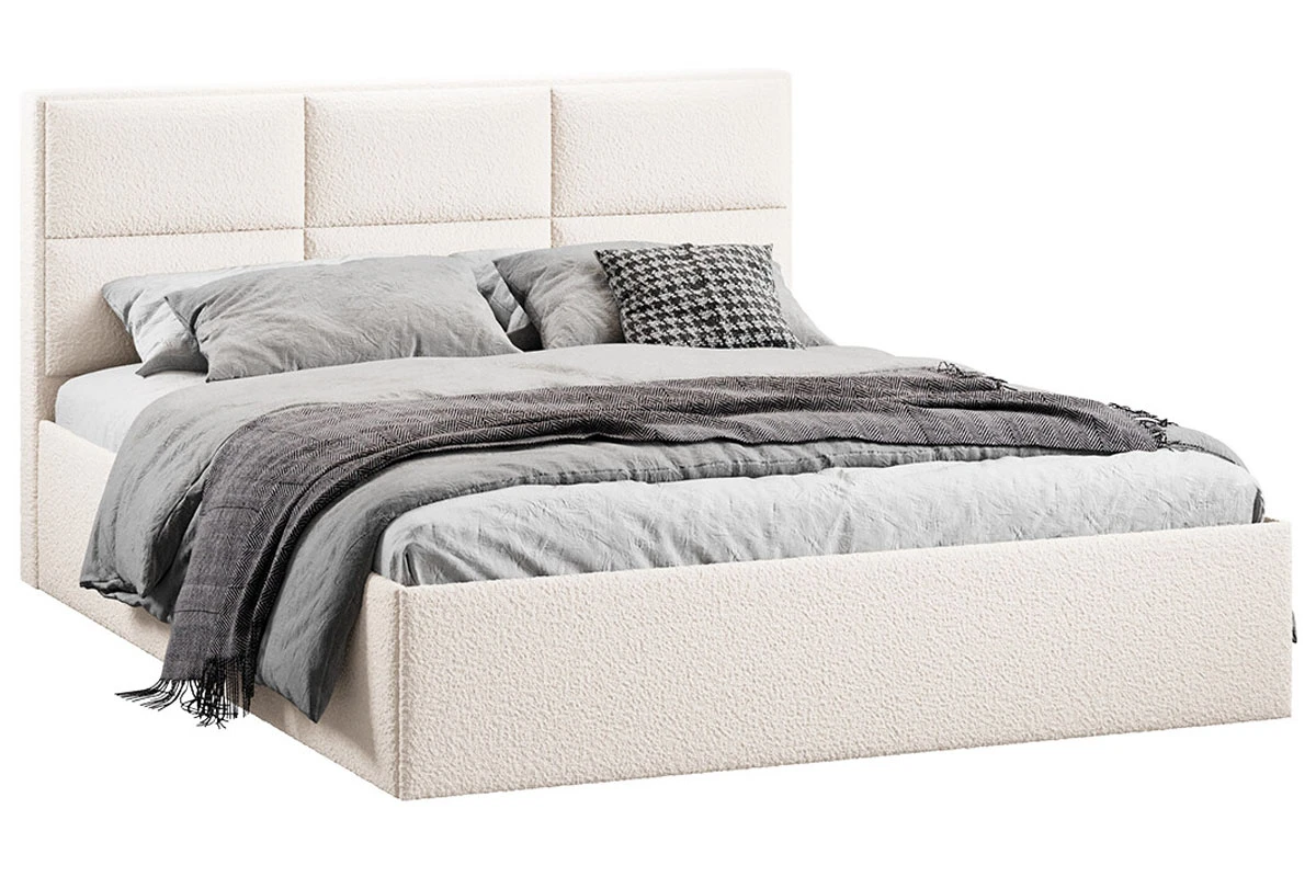 Кровать Стелла с ПМ Тип 1 и заглушиной 160х200 (Экомех/Barni Milk) - купить в Озерце