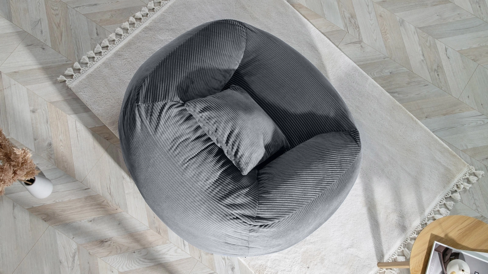 Кресло-мешок Cloud-Тк. Cilium Grafit 106x112 — купить в Озерце