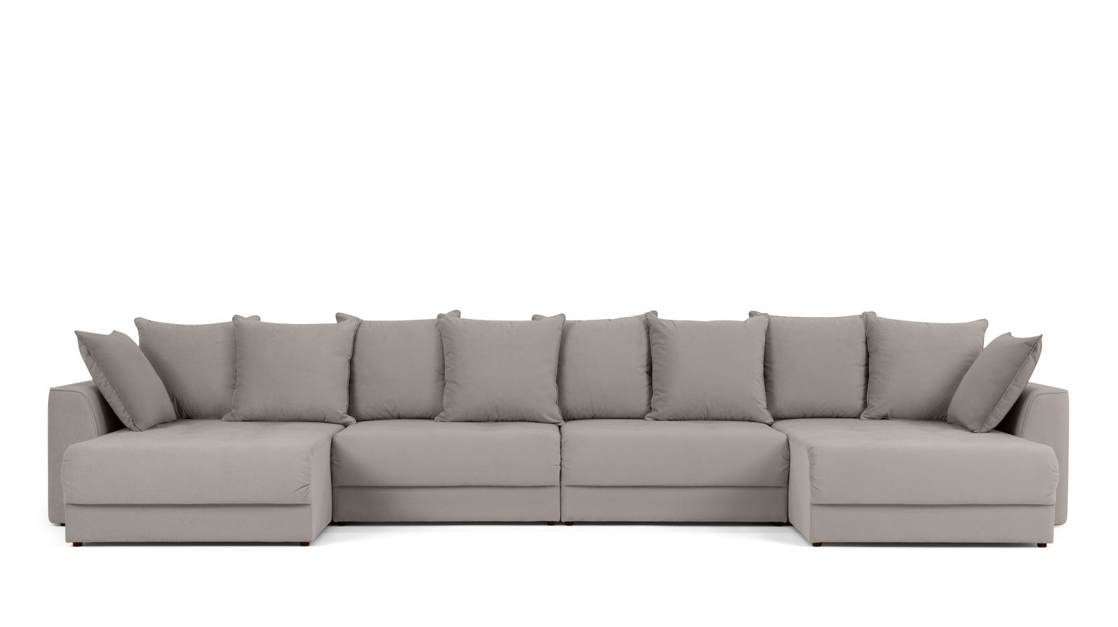 Диван Monako New П-образный с коробом для белья, Тк. Casanova Grey 157x455 — купить в Озерце