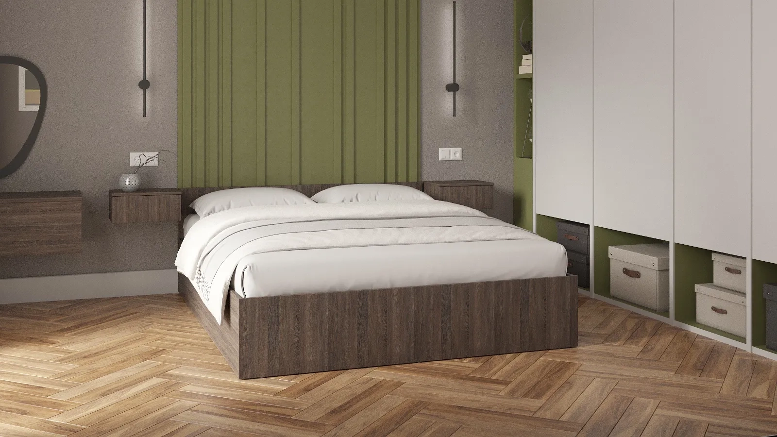 Кровать Pronto цвет Венге Мали 160x200 - купить в Озерце