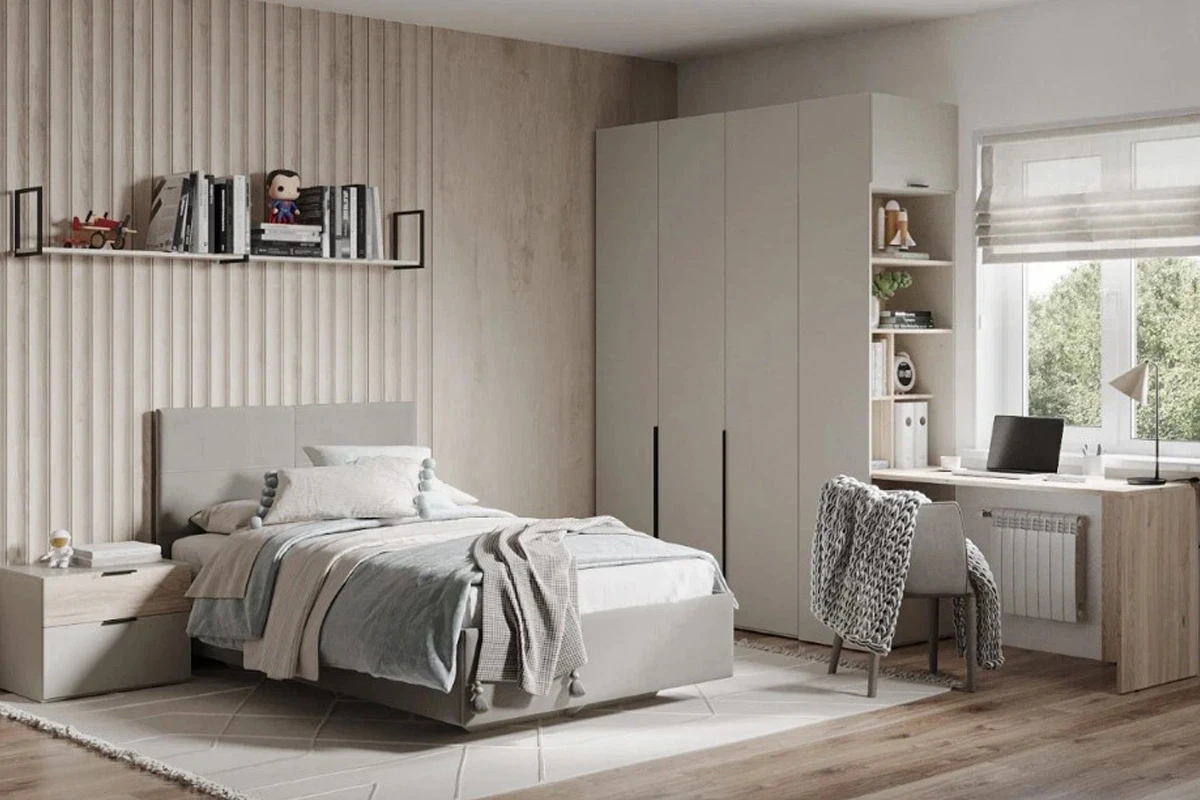 Тумба Мария МТ 60.2F (Дымчато-серый/Дуб Мария) — Мебель-центр Озерцо