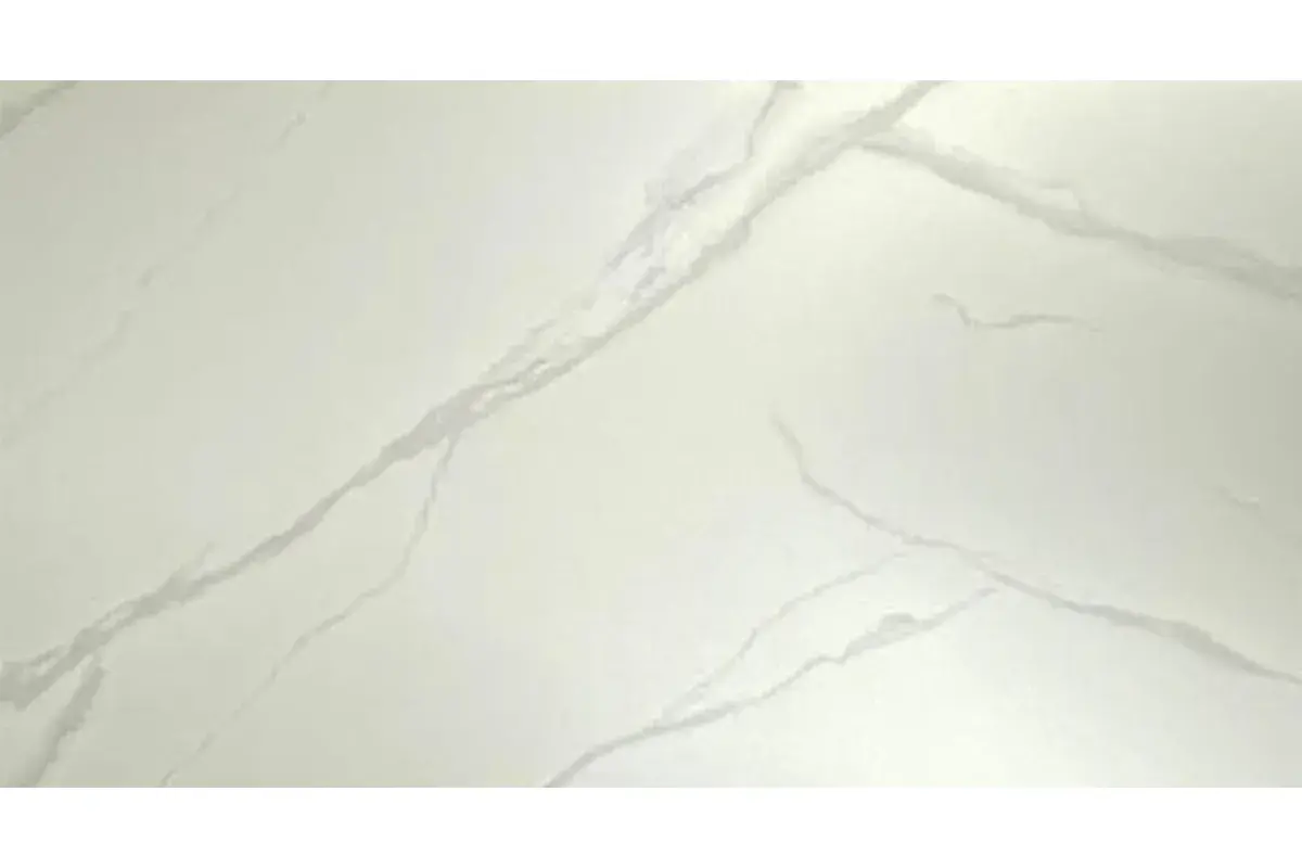 Стол обеденный Норд 1400х800 (Керамика YB9020023B Matte Белый мрамор / ЛДСП с черной кромкой / Металл черный) - купить в Озерце