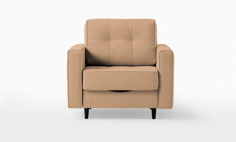 Кресло -кровать Amani Pro, ткань Casanova Beige (подлокотник: 15 см) — купить в Озерце
