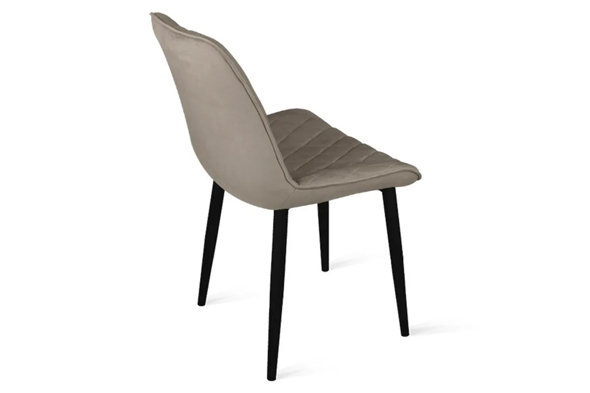 Стул Oscar (Черный Муар / Велюр L003 Бежевый) - купить в Озерце