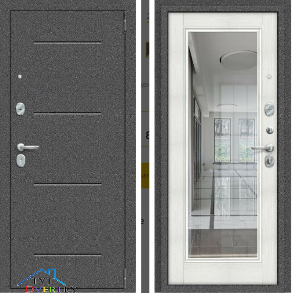 Porta R 104.П61 Антик Серебро/Bianco Veralinga