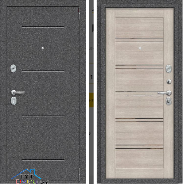 Porta R 104.П28 Антик Серебро/Cappuccino Veralinga