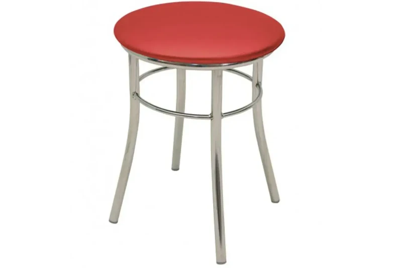 Табурет Асти (Зеркальный хром/Экотекс 3021) СРП-014 - купить в Озерце