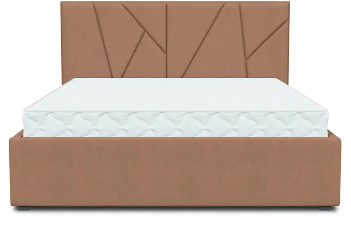 Кровать Рица-1 с ПМ 160х200 (Monaco 02 Cocoa / Абсолют) 1 кат. - купить в Озерце