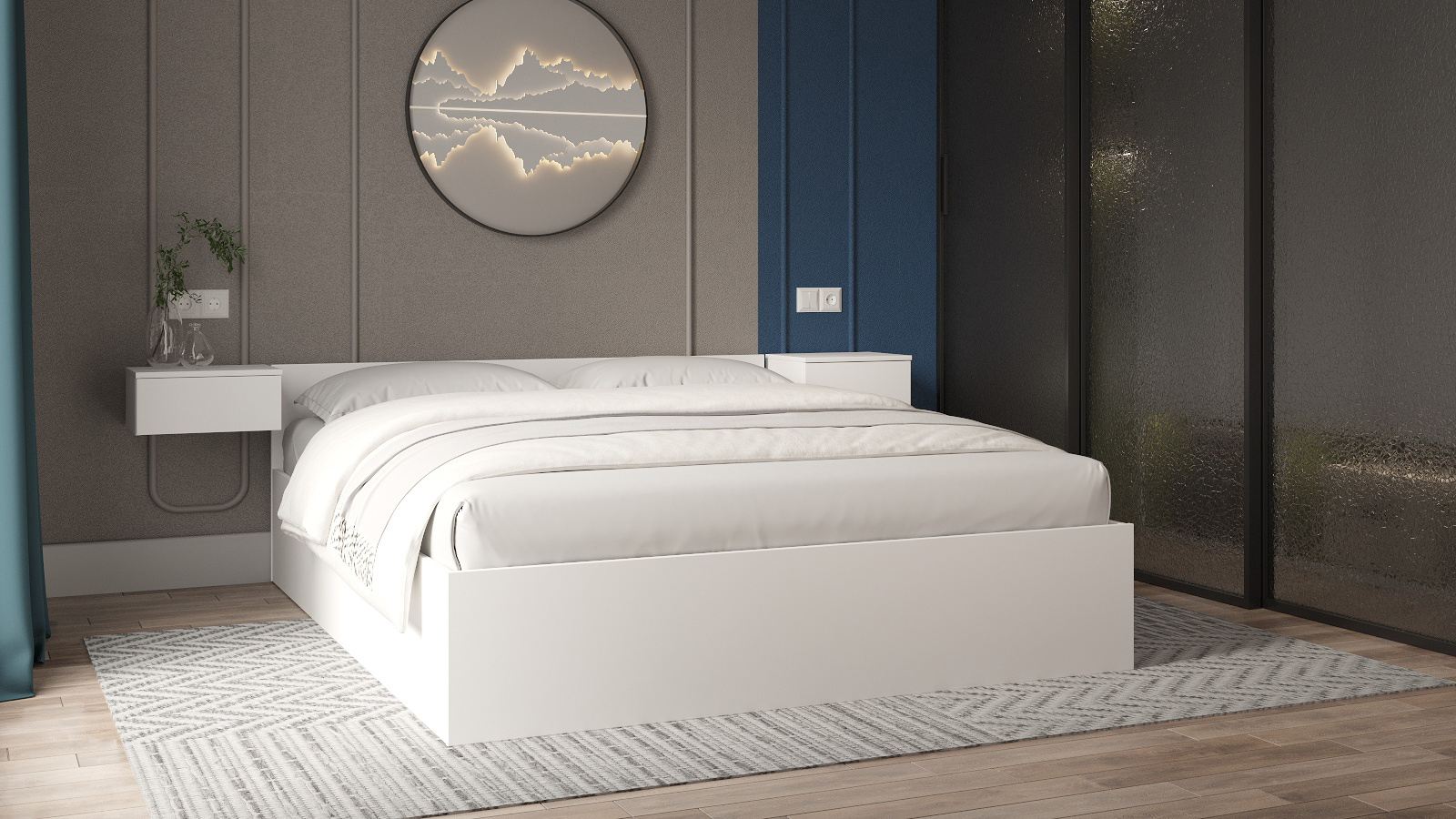 Кровать Pronto, цвет белый премиум, 120x200 - купить в Озерце