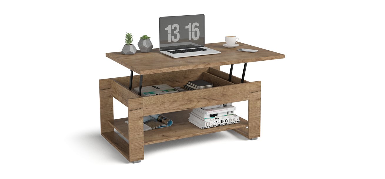 Журнальный стол LUX NEW Крафт табачный - купить в Озерце