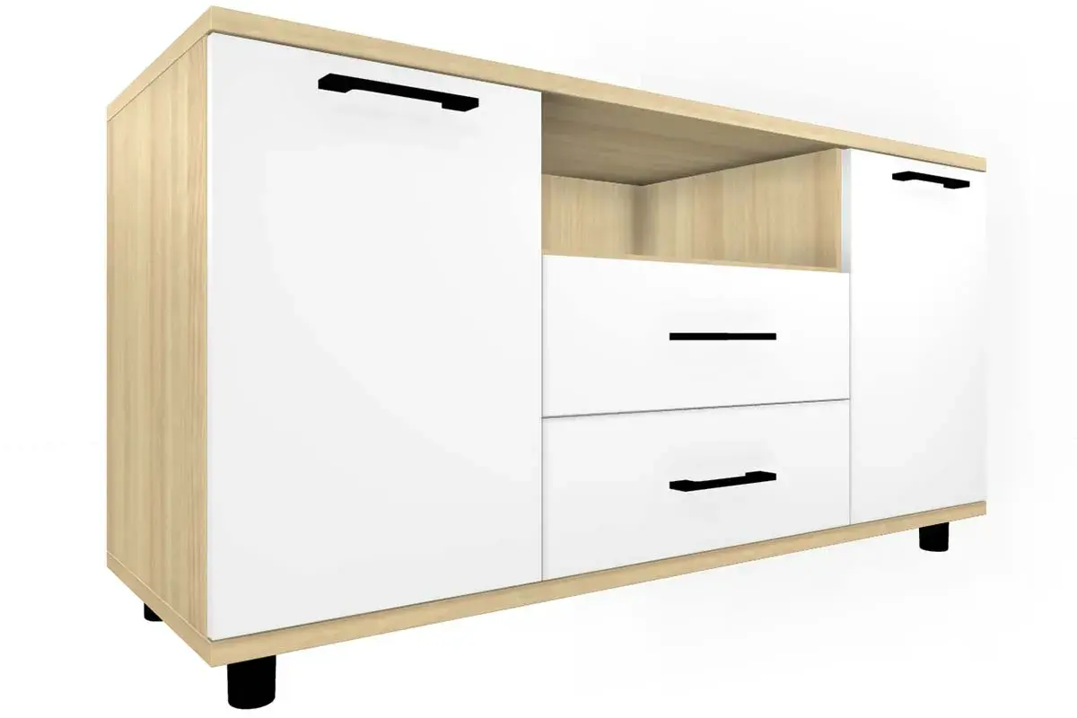 Гостиная Грейс комплект 3 (Ясень Асахи/Белый Бриллиант Глянцевый) — Мебель-центр Озерцо