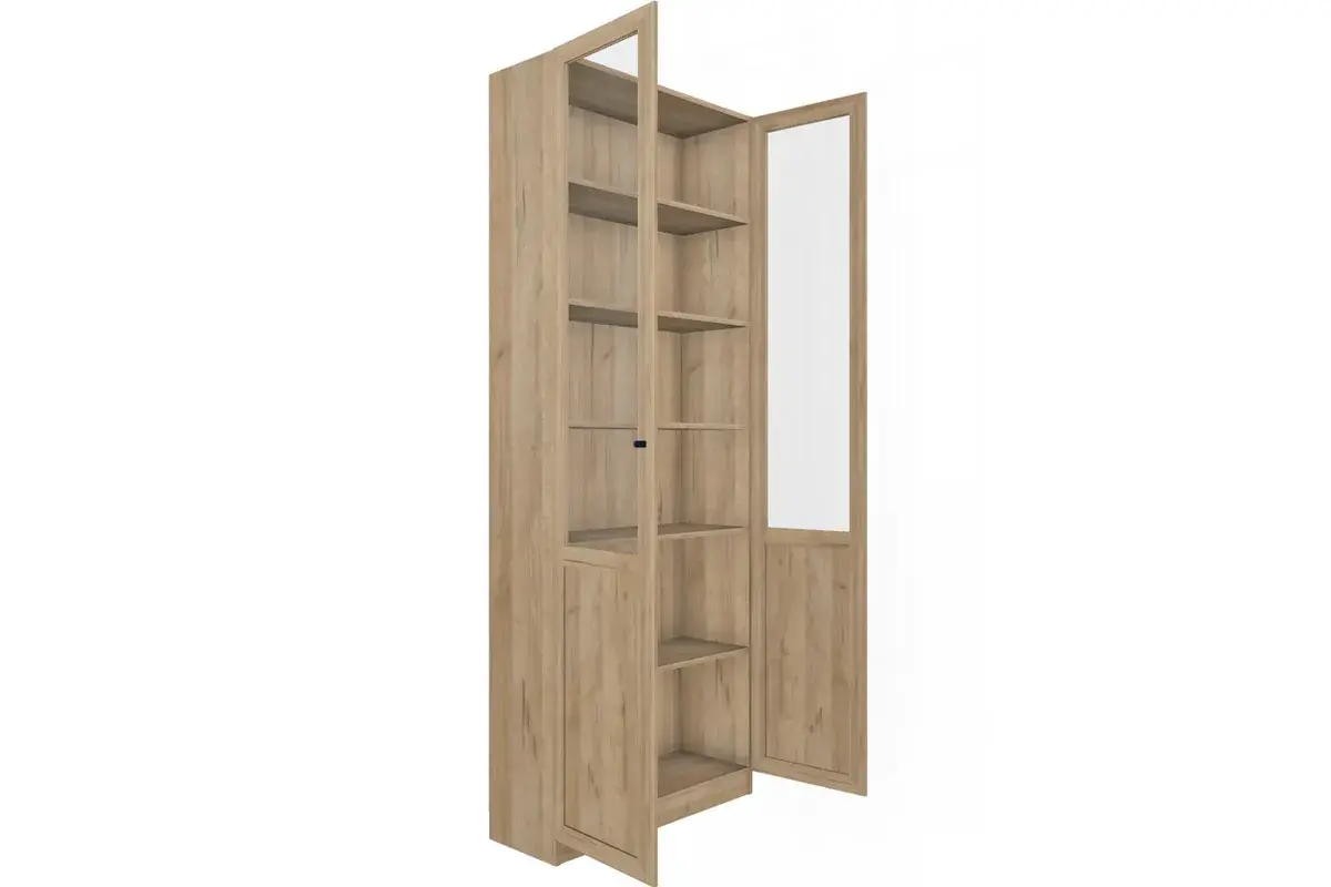 Шкаф для книг Харрис 32 (Дуб Серый Craft) в мебель-центре Озерцо