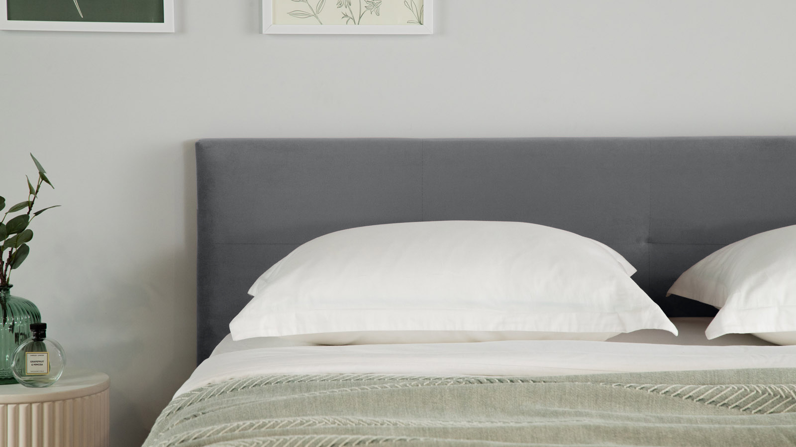 Кровать с ортопедической решеткой Vanessa Nova, ткань Sky Velvet 16, 160x200 - купить в Озерце