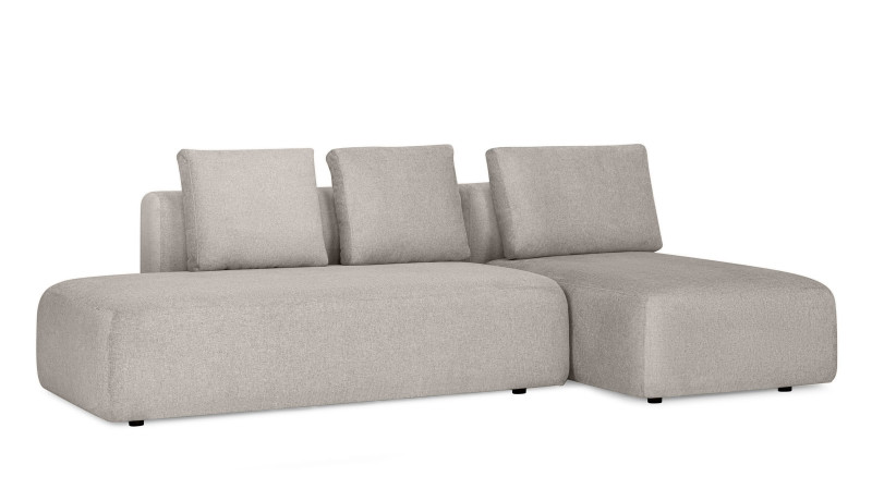 Диван модульный 2-секционный Molto 170+125 ткань Forte 01 147x258 — купить в Озерце