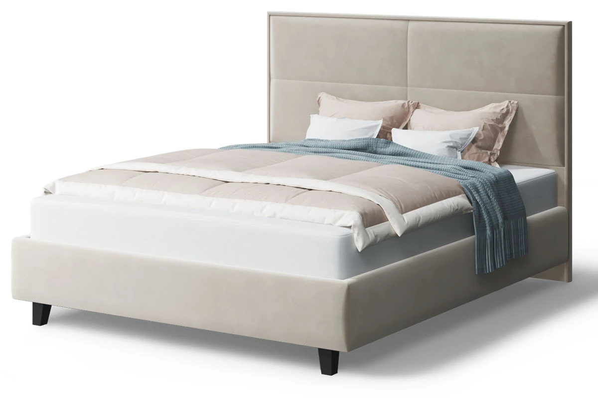 Кровать на опоре Скай с ПМ и бельев. ящ. 180х200 (Бренди лайт 03/Беж) - купить в Озерце