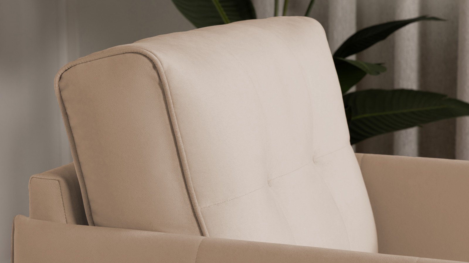 Кресло Amani Pro, Тк. Casanova Milk (подлокотник: 5 см) 73.5x89 — купить в Озерце