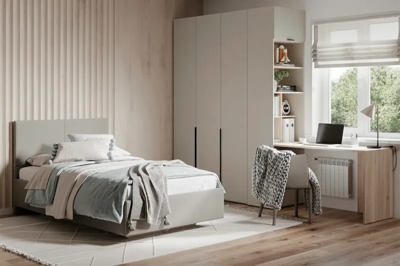 Подростковая Мария (Дымчато-серый / Дуб Мария) — Мебель-центр Озерцо
