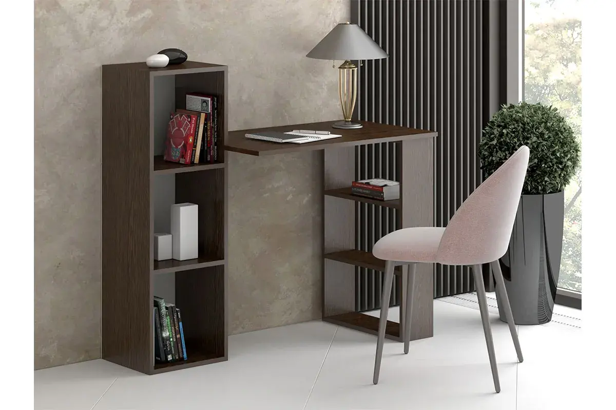 Стол письменный Лаки тип 1 (Венге Цаво) — Мебель-центр Озерцо