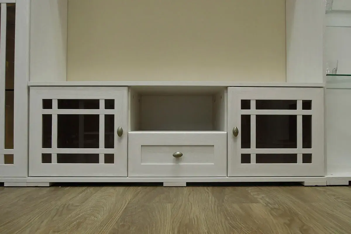 Sherlock 3 Тумба ТВ Ясень Анкор светлый — Мебель-центр Озерцо