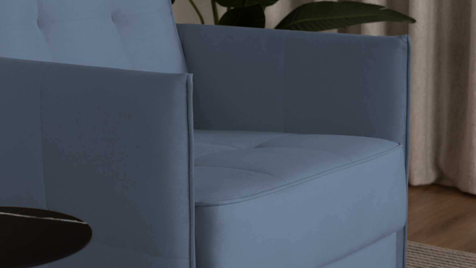 Кресло Amani Pro, Тк. Casanova Ice (подлокотник: 5 см) 73.5x89 — купить в Озерце