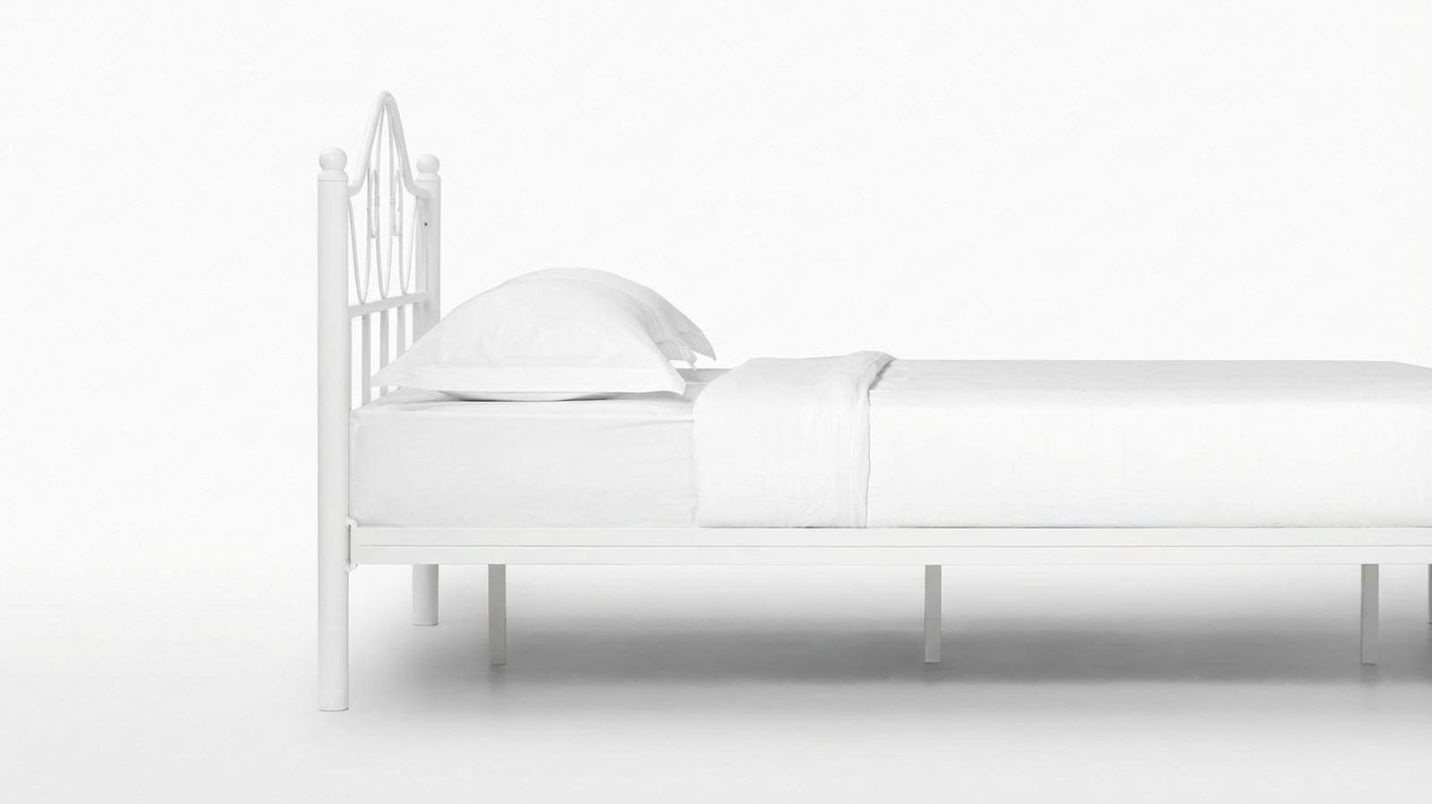 Кровать Viana 160x200 цвет белый шагрень - купить в Озерце