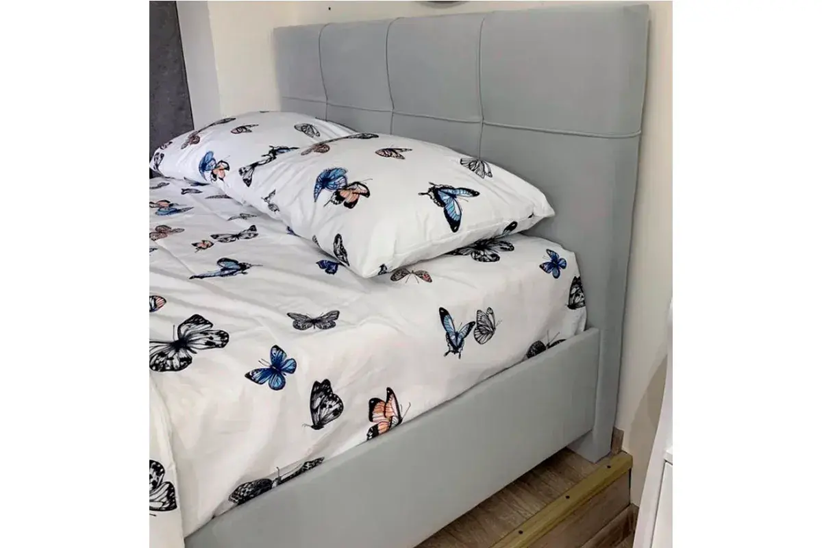 Кровать Каприз на латах 160х200 (Newtone Light GREY (светло-серый)) - купить в Озерце