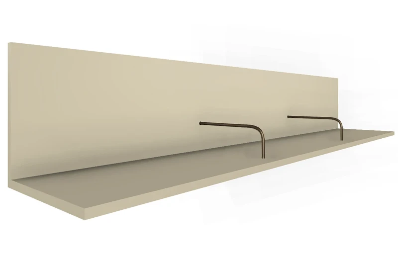 Полка ПЛ-1001-СК (Серый Кашемир) — Мебель-центр Озерцо