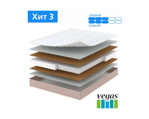 Матрас ортопедический Вегас Хит 3 160х200 - купить в Озерце