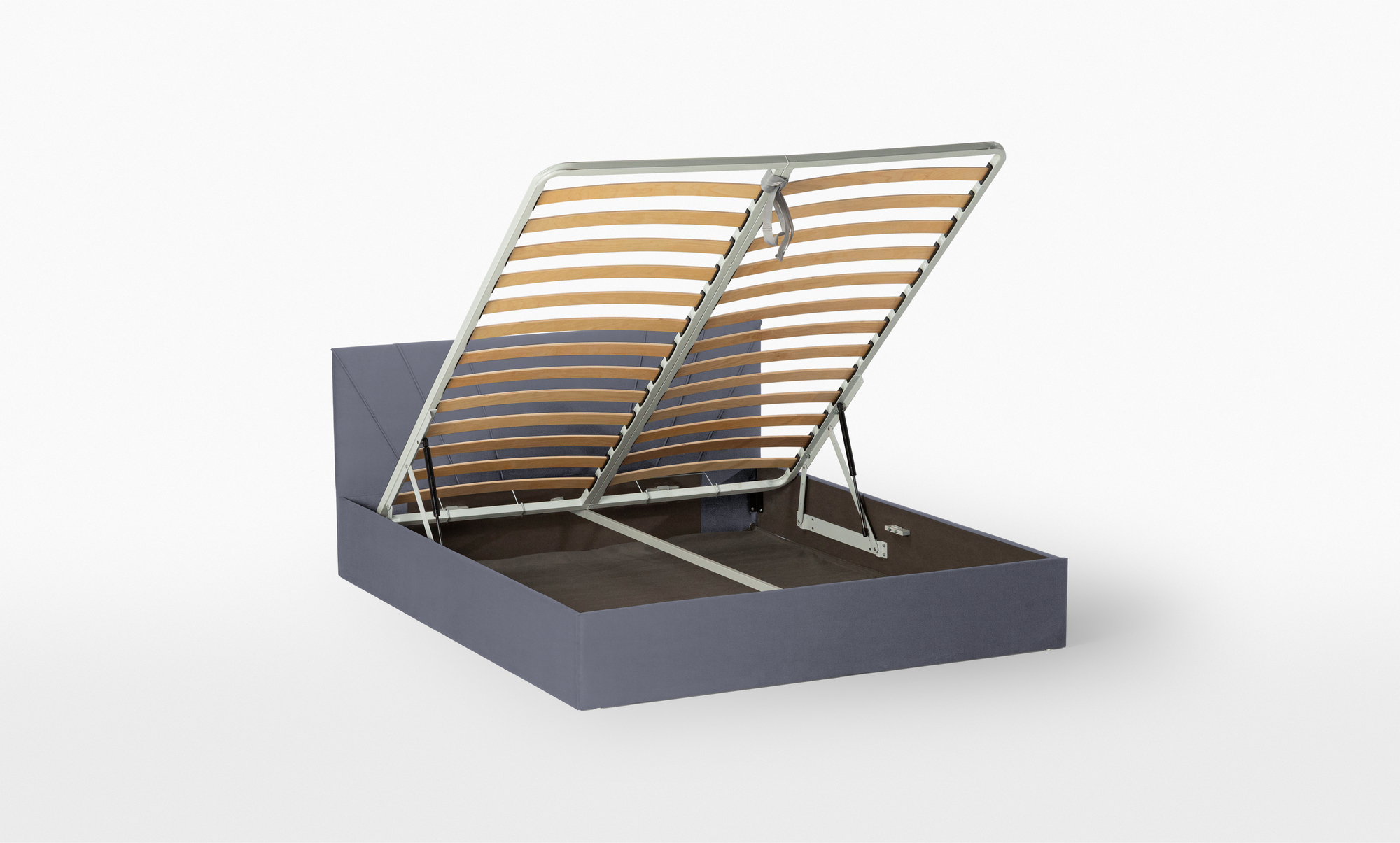 Кровать с ортопедической решеткой Alfa, ткань Velutto 32, 200x200 Велютто 32 - купить в Озерце