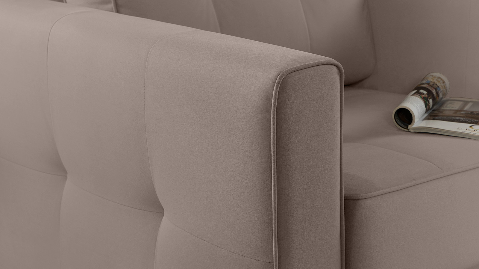 Кресло Amani Pro, Тк. Sky Velvet 17 (подлокотник: 15 см) 89x93.5 — купить в Озерце