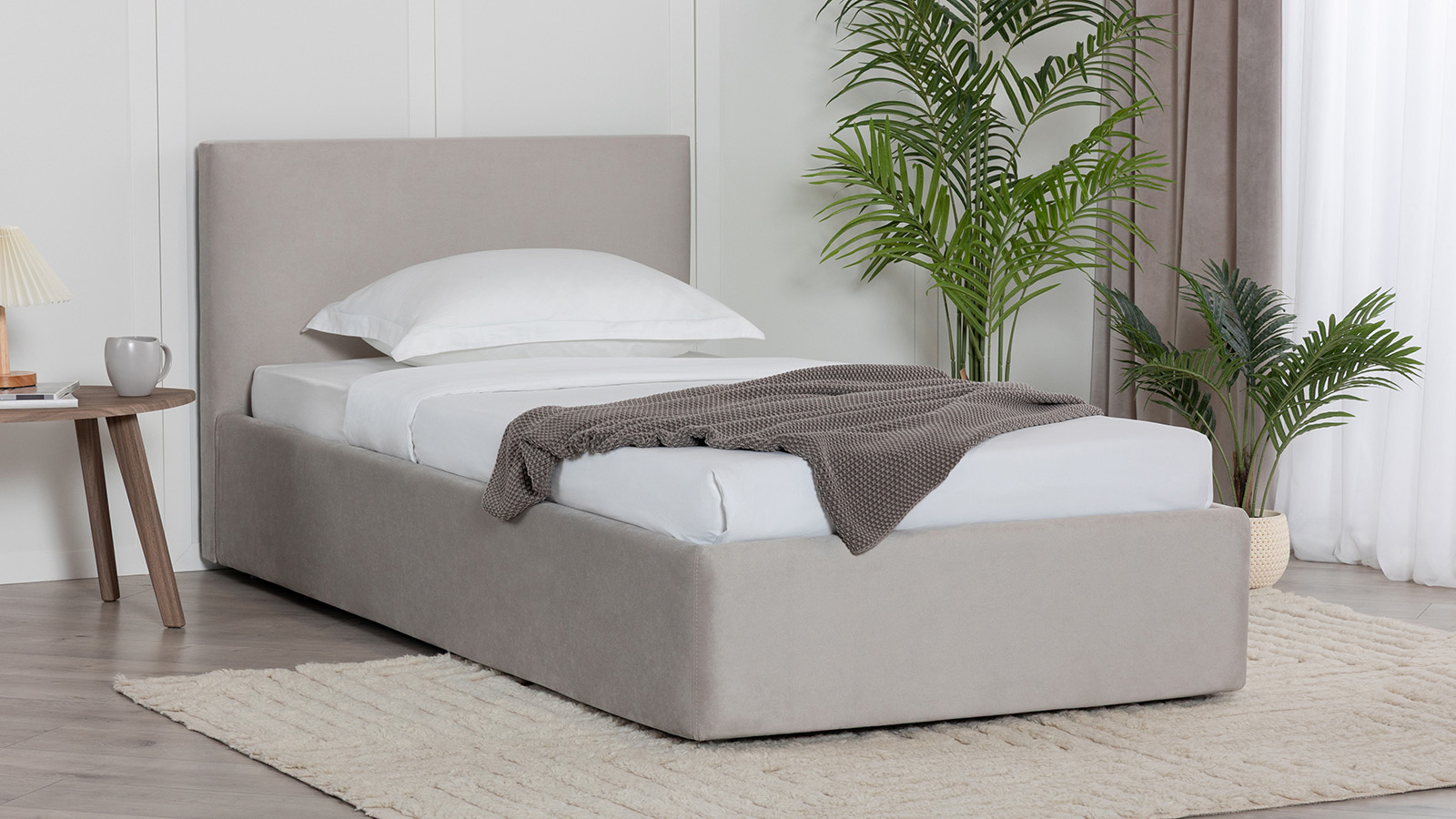 Кровать Mira Nova ткань Casanova Grey 140x200 - купить в Озерце