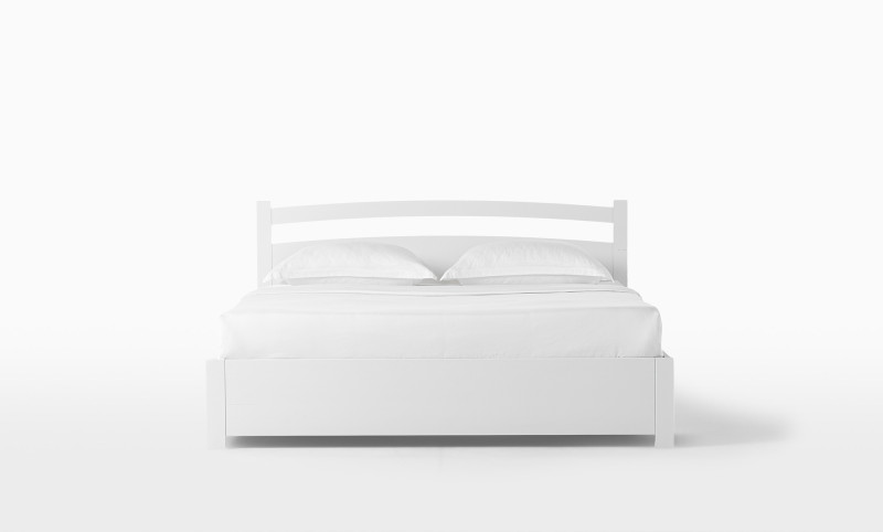 Кровать из массива Vesta Pro, цвет белый, 90x200 - купить в Озерце
