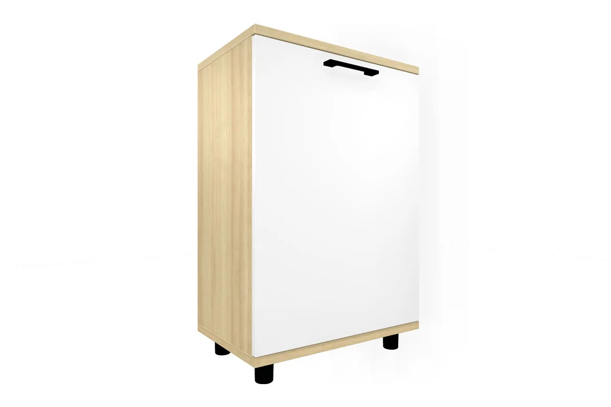 Детская Грейс композиция 1 (Ясень Асахи/Белый Бриллиант Глянцевый) — Мебель-центр Озерцо