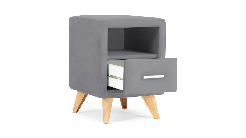 Тумба Leda, ткань Sky Velvet 08 36x36.5 — купить в Озерце