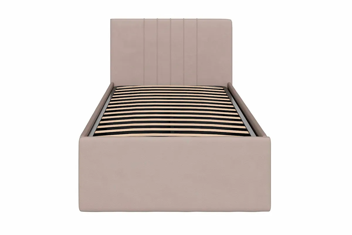 Кровать Соло односпальная с ПМ 90х200 (Newtone Cacao/Капучино) - купить в Озерце