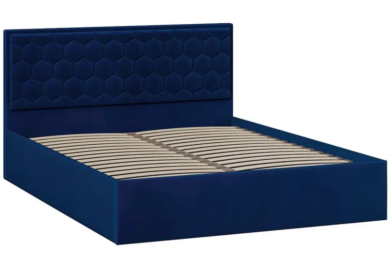 Кровать универсальная Порто без ПМ 160х200 (Велюр/Confetti Blue) - купить в Озерце