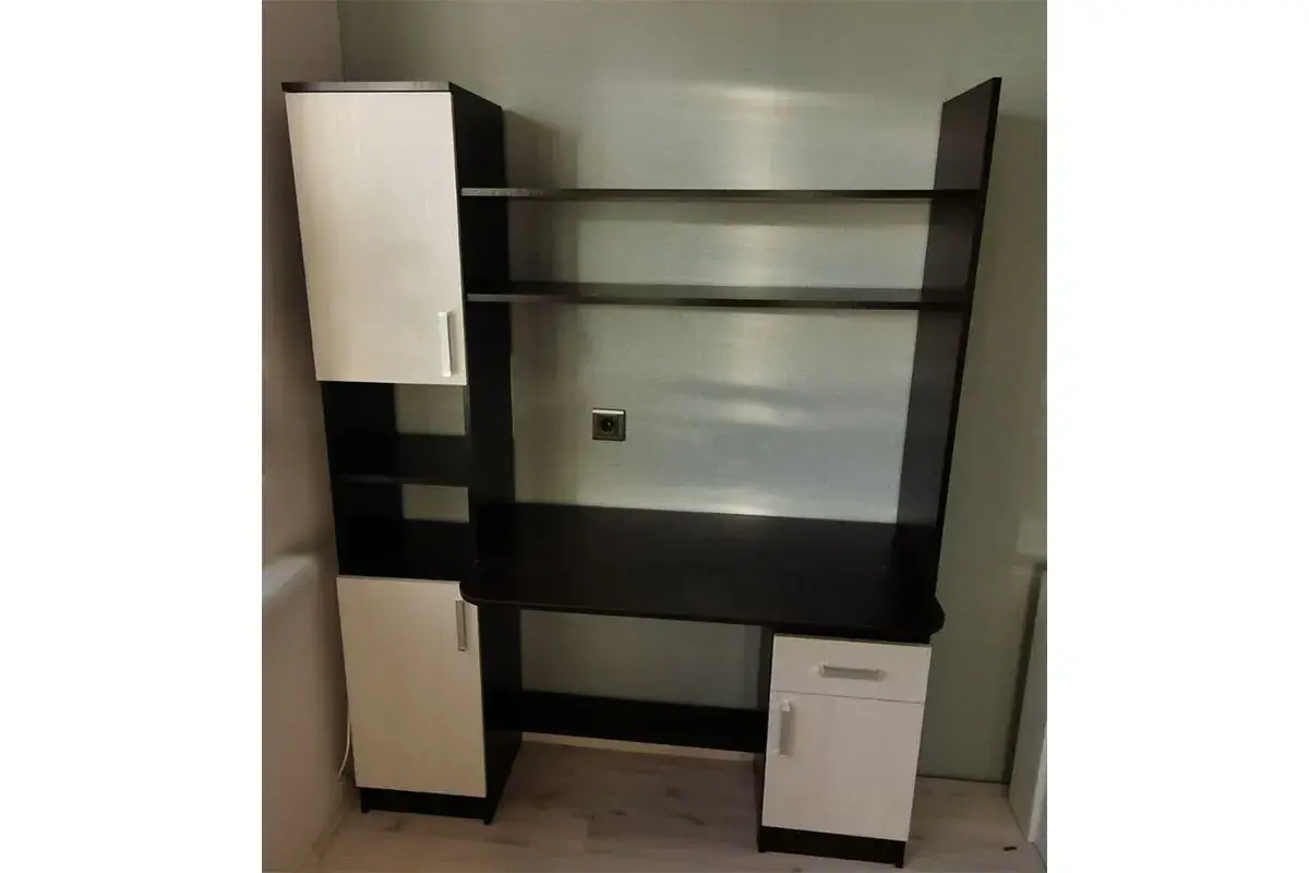 Стол компьютерный Школьник (Венге/Анкор белый) — Мебель-центр Озерцо