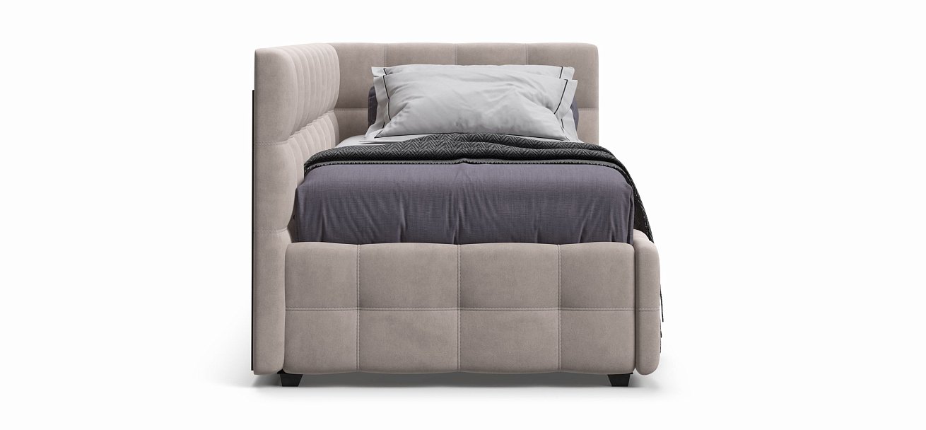 Кровать BOSS mini NEW велюр Monolit латте - купить в Озерце