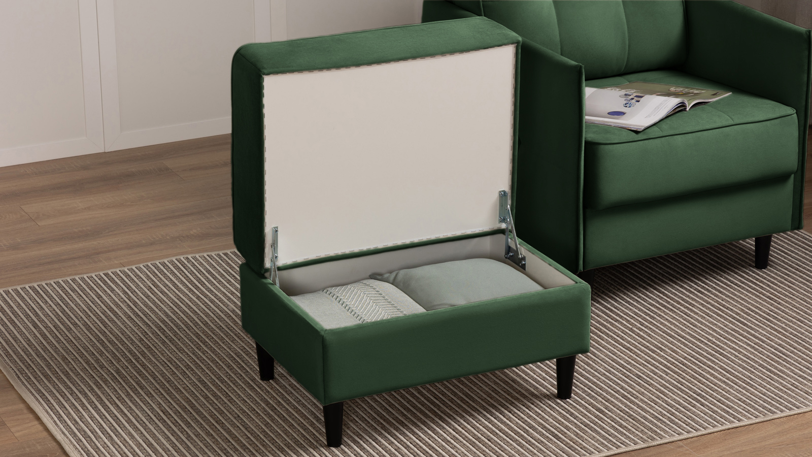 Пуф Amani Pro, Тк. Тк. Casanova Grass 53x68 — купить в Озерце