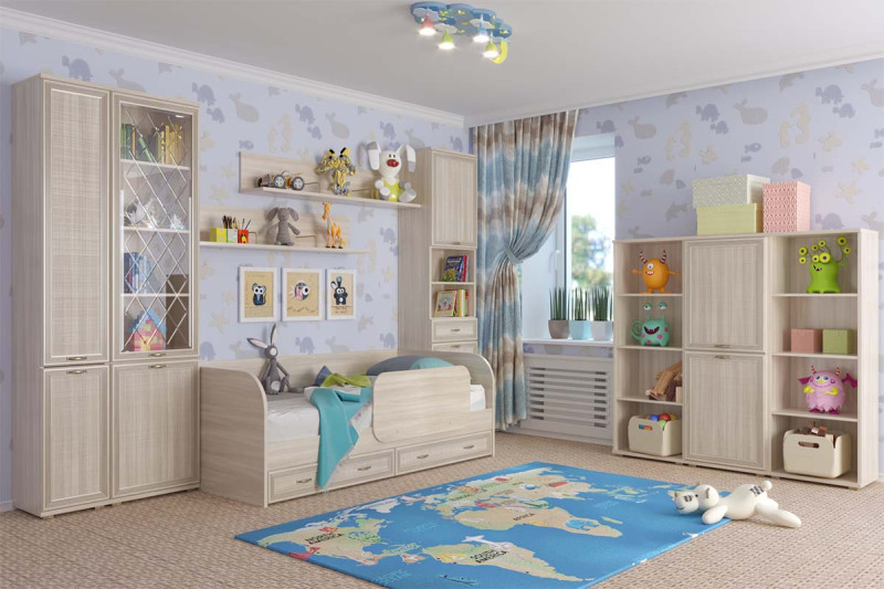 Детская Карина-5 (Ясень Асахи) — Мебель-центр Озерцо