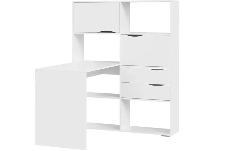 Стол письменный тип 7 (Белый Ясень) — Мебель-центр Озерцо