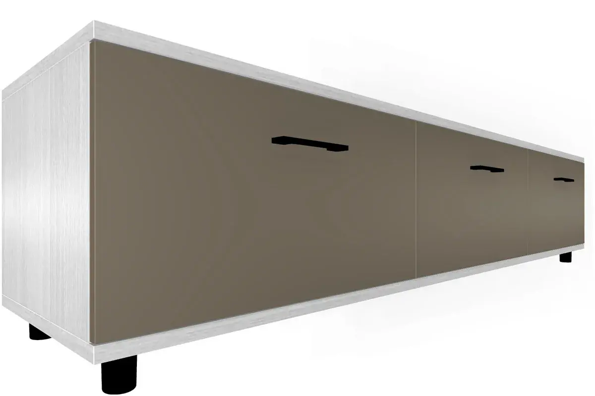 Гостиная Грейс комплект 8 (Снежный Ясень/Латте Матовый) — Мебель-центр Озерцо