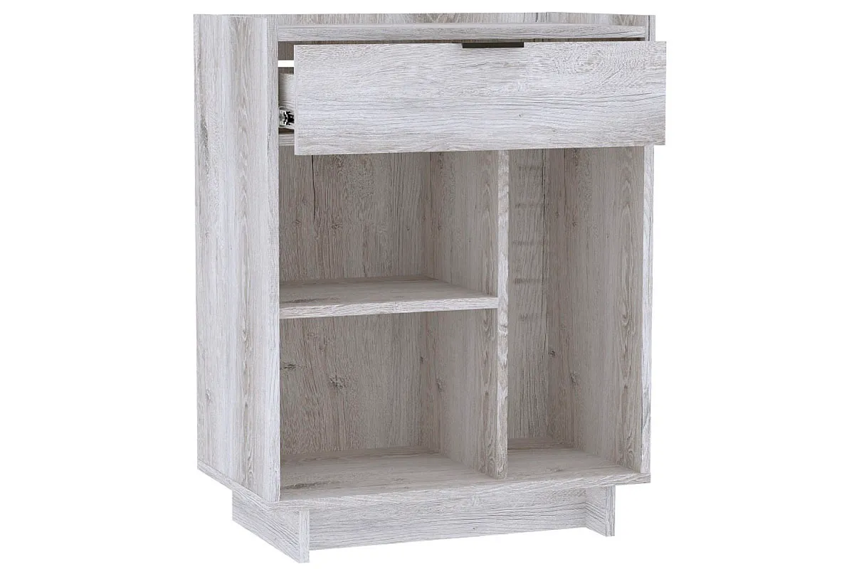 Тумба с ящиком Флекс 27 (Дуб Шавиниган) — Мебель-центр Озерцо