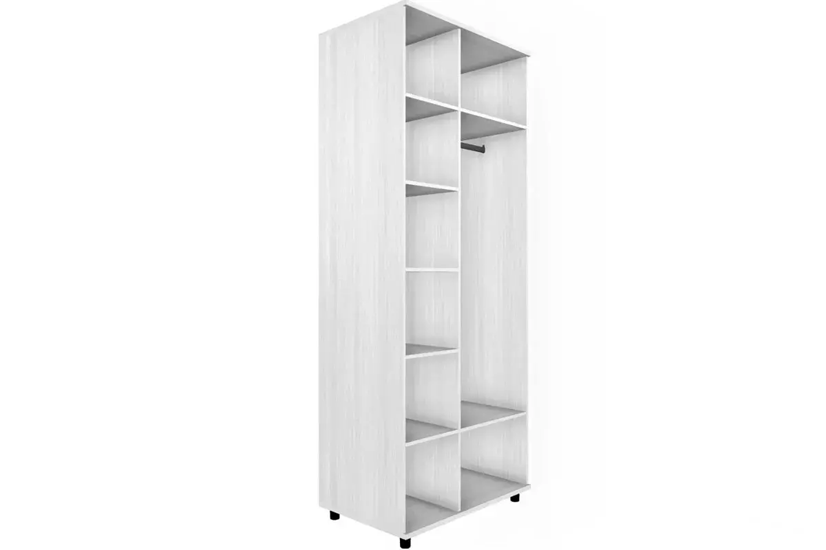 Шкаф для одежды и белья ШК-5009-СЯ-БГ (Снежный Ясень/Белый Бриллиант Глянцевый) в мебель-центре Озерцо