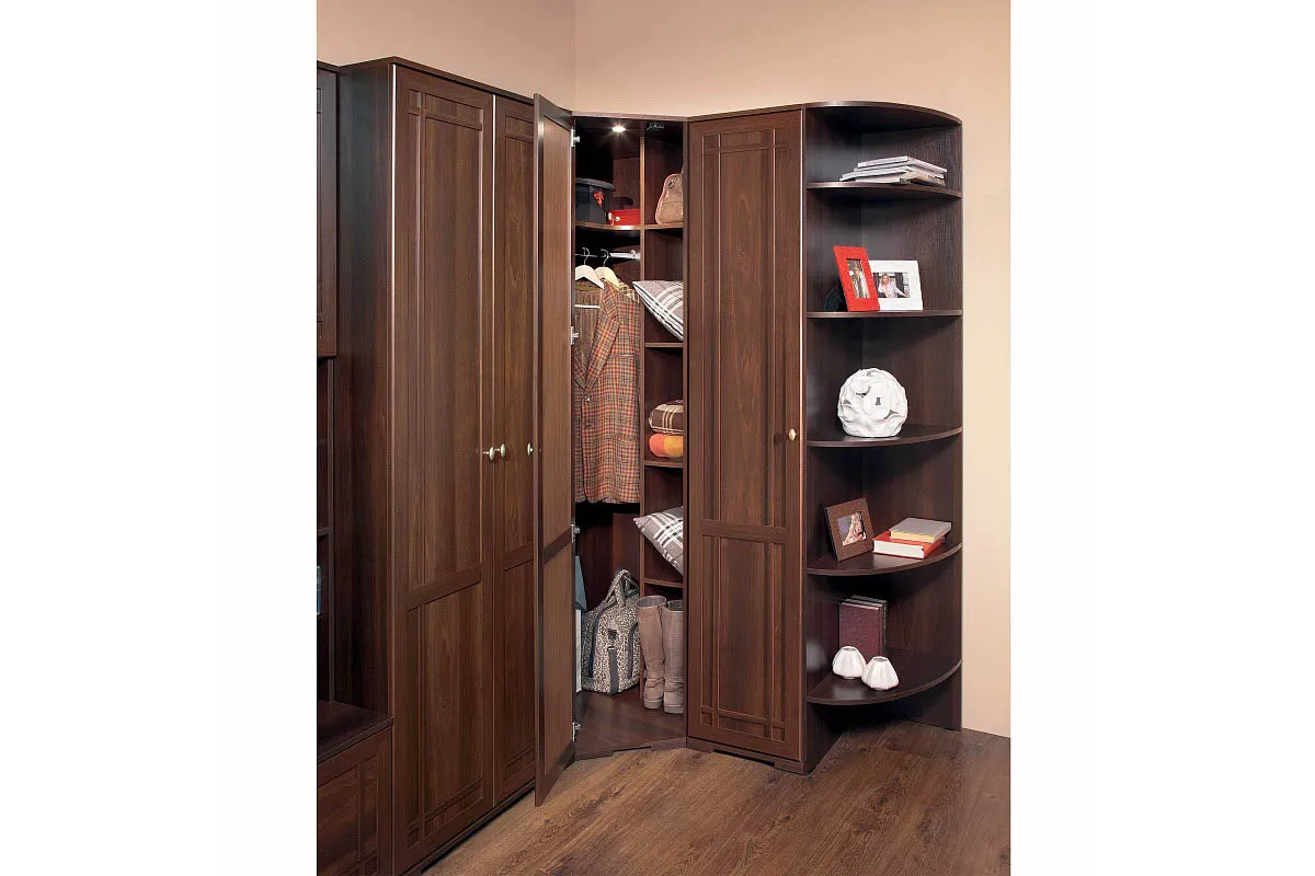 Sherlock 10 Шкаф угловой фасад зеркало в мебель-центре Озерцо