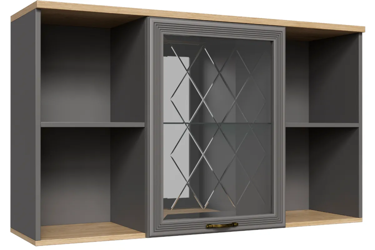 Гостиная Карина-15 (Гикори Джексон Светлый/Серый Оникс) — Мебель-центр Озерцо