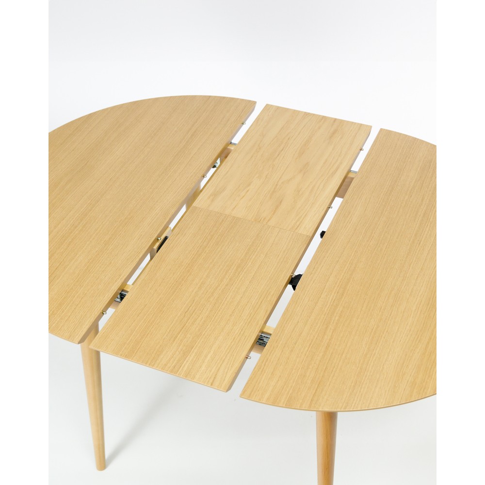 Стол круглый раздвижной QR950 Ф950/1350х765 Дуб (Натуральный) - купить в Озерце